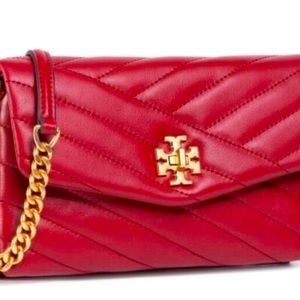 Red Tory Burch Wallet Chain
